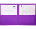 2-Pocket Plastic Folder, Lavender Purple
