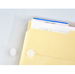 Clear Plastic Envelopes with Velcro, Legal Size Envelopes, Top