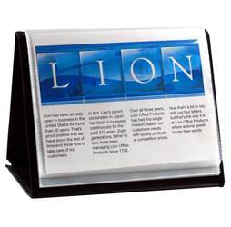 Presentation Easel Display Book, Letter, 20-pocket, Horizontal
