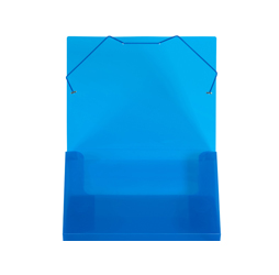 1-inch Capacity Plastic Document File Tote, Blue