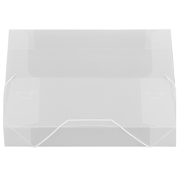 2-inch Capacity Plastic Document File Tote, Clear