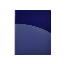 4-Pocket Folder,  Blue Plastic Folder