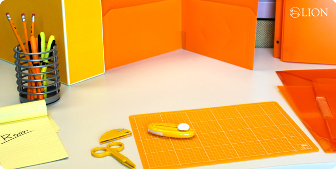 ORANGE/YELLOW OFFICE PRODUCTS