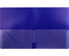 4-Pocket Plastic Folder, Midnight Blue (Dark Blue)