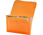 CLEAR-LINE™
13-pocket Poly Expanding File, Transparent Orange