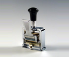 PRO-LINE 
Heavy-Duty Lever-Action Numbering Machine, 10-wheel