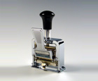 PRO-LINE 
Heavy-Duty Lever-Action Numbering Machine, 10-wheel