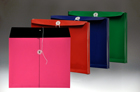 TWO-TONE OPAQUE POLY ENVELOPES