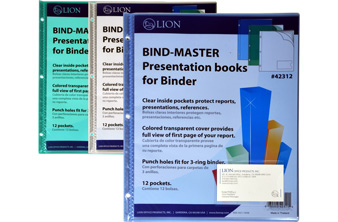 PRESENTATION DISPLAY BOOKS FOR BINDER