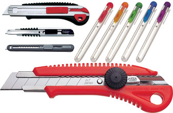 SNAP OFF BLADE UTILITY KNIVES: Snap Knife and Snap knife blades.