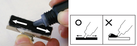 Ink your Lion numbering machine easily