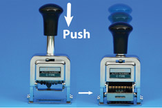 Numbering machine settings