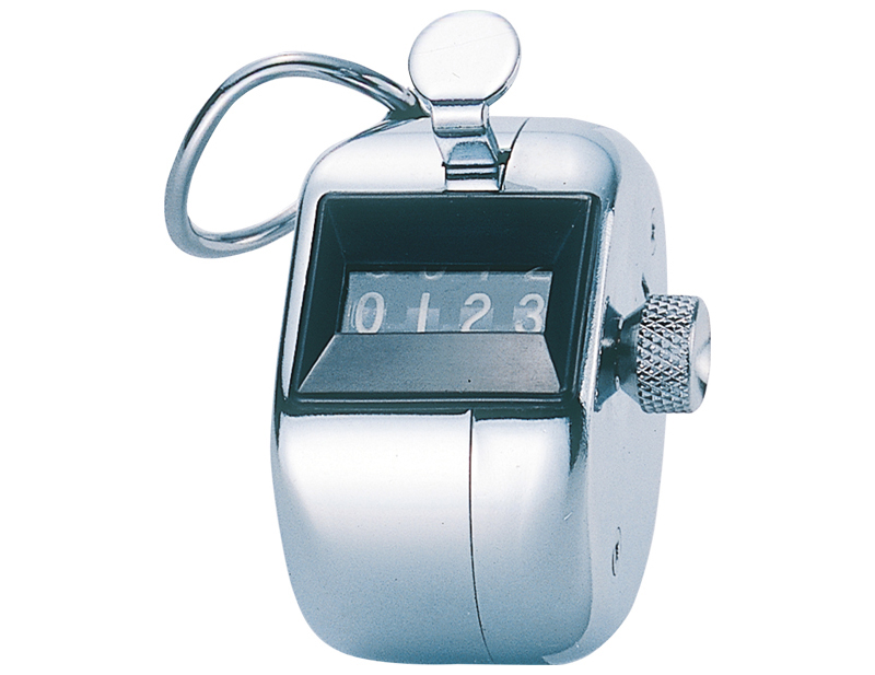 Hand Tally Counter - Chrome Finished Case