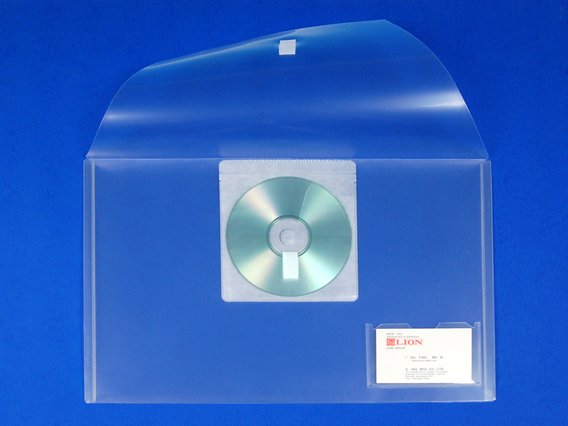 Clear Plastic Envelopes with String, Legal Size Envelopes, Side