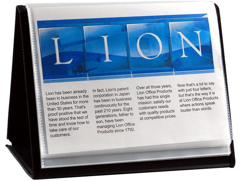 Presentation Easel Display Book, 11 x17, 20-pocket, Horizontal