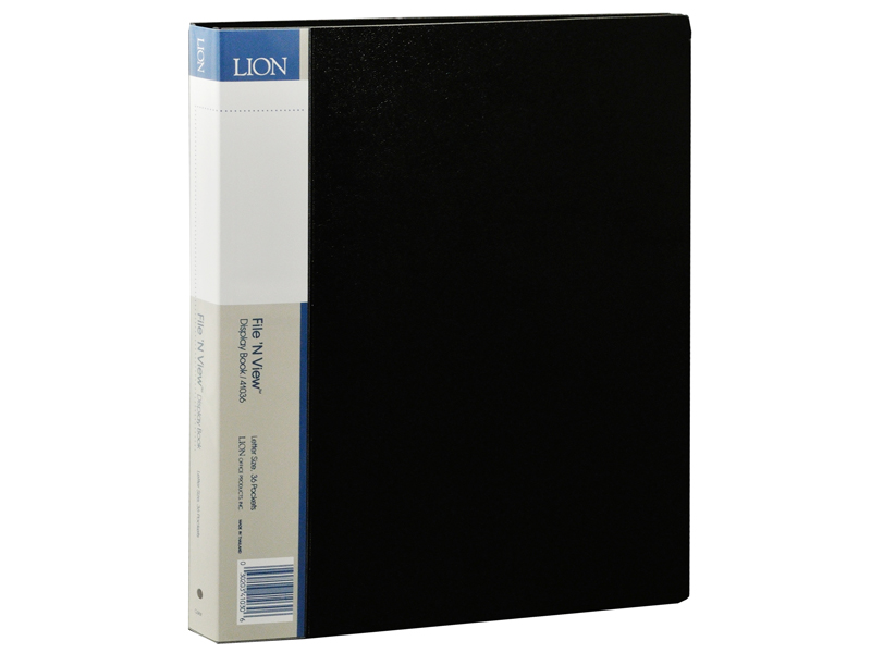 Art Portfolio Presentation Display Book, 36-pocket, Black