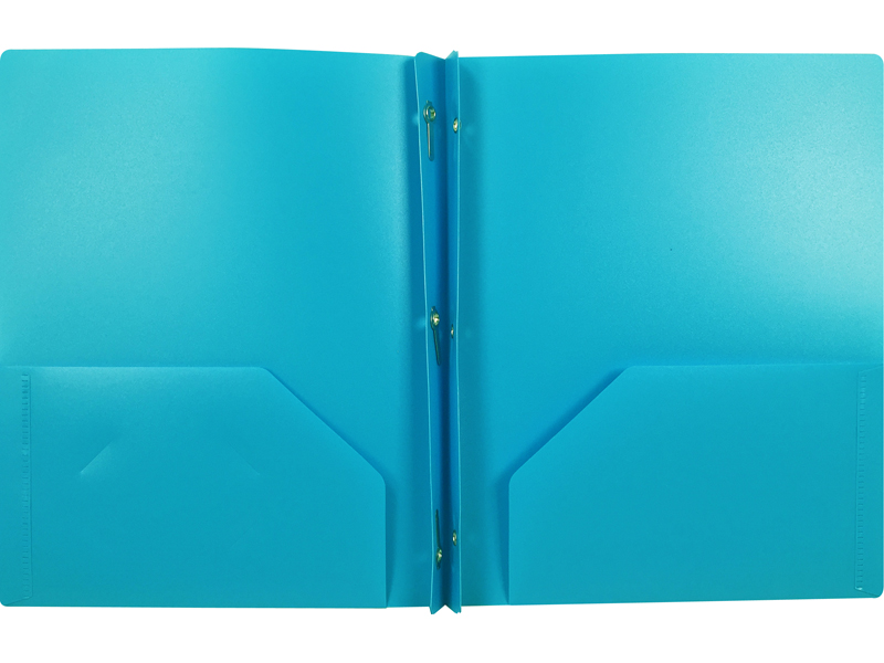 Pink Folders with Pockets Blue 1 Pc and Grey Red Colored Poly Folders w/ Fasteners Green Also Available in Purple Plastic 2 Pocket Folder w/ 3 Prongs for Letter Size Sheets by Enday