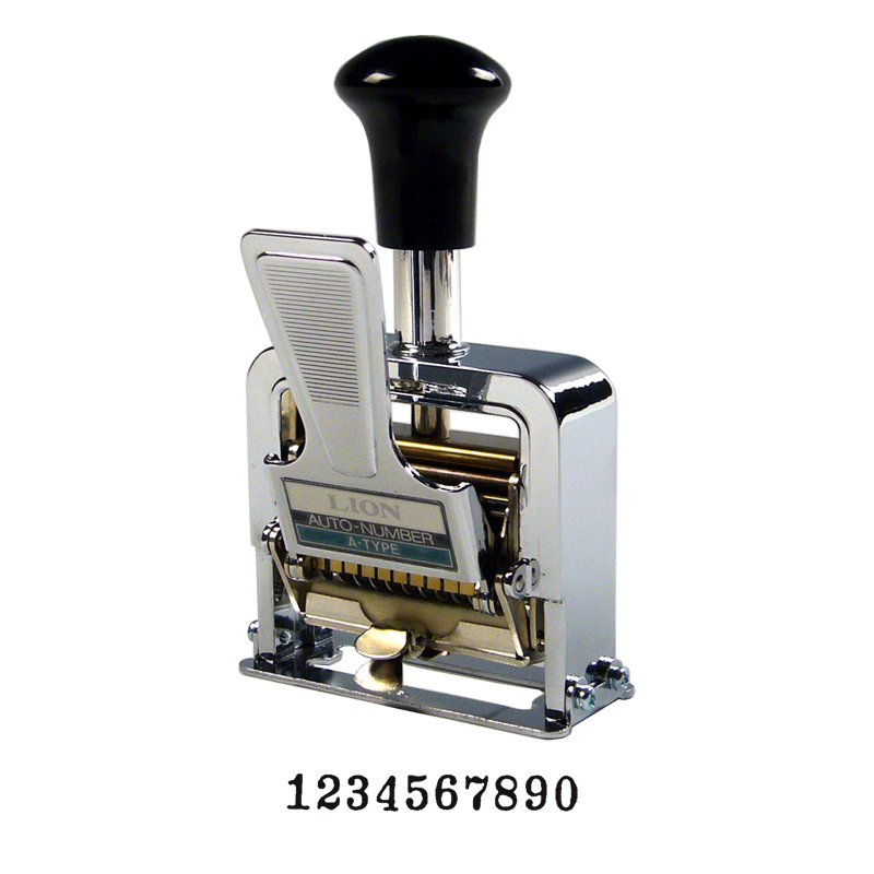 Heavy-Duty 6-digit Automatic Numbering Machine, Gothic