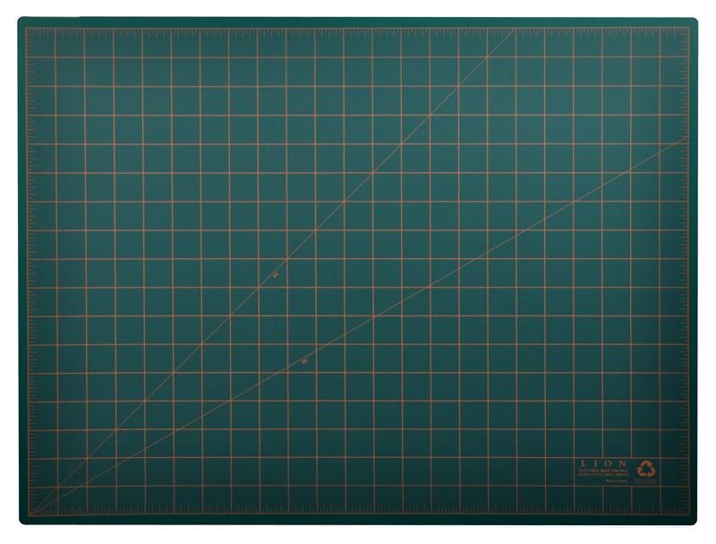 Post Consumer Recycled Large Cutting Mat, 18 x 24, Green