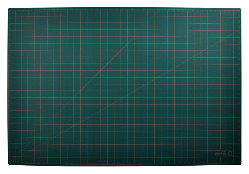 Post Consumer Recycled Large Cutting Mat, 24 x 36, Green