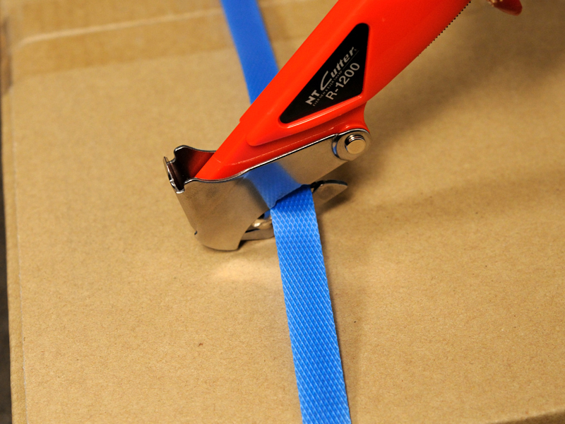 1x Blue Robust Safety Slicer Box Strap Cutter Carton Opener Pallet Shrink Wrap 