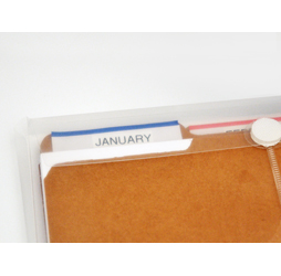Clear Plastic Envelopes with Velcro, Letter Size Envelopes, Side