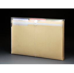 Clear Plastic Envelopes with Velcro, Legal Size Envelopes, Side