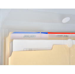 Clear Plastic Envelopes with Velcro, Legal Size Envelopes, Side