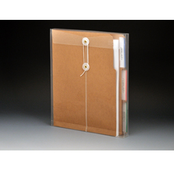 Clear Plastic Envelopes with String, Letter Size Envelopes, Top