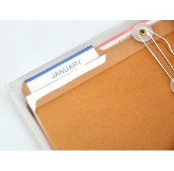 Clear Plastic Envelopes with String, Letter Size Envelopes, Side