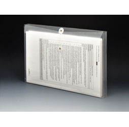 Clear Plastic Envelopes with String, Legal Size Envelopes, Side