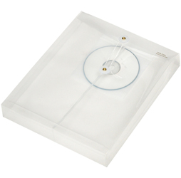 Clear Plastic Envelopes with String, CD Pocket,  Letter, Top