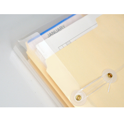 Clear Plastic Envelopes with String, Legal Size Envelopes, Top
