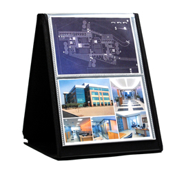 Presentation Easel Display Book, Letter, 40-pocket, Horizontal