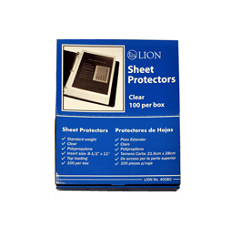 Economy Binder Sheet Protectors, Bulk Pack (100ea/box)