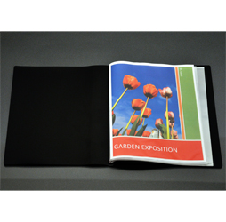 Art Portfolio Presentation Display Book, 12-pocket, Black