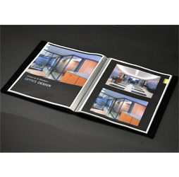 Art Portfolio Presentation Display Book, 24-pocket, Black