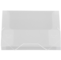 1-inch Capacity Plastic Document File Tote, Clear
