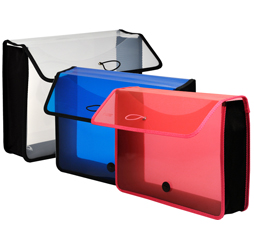 Letter Size Poly Expanding Wallet, Plastic Expanding File