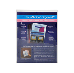 4-Pocket Clear Plastic Organization Folder