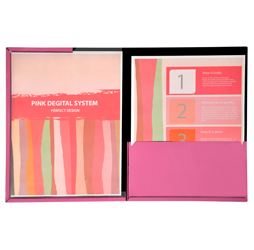 Framed View Pink Presentation Folders, Pink Pocket Folders