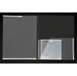 Clear Plastic Presentation Folders with CD pocket