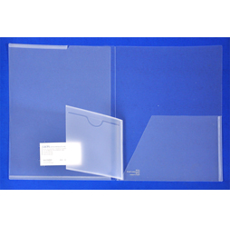 Clear Plastic Presentation Folders with CD pocket