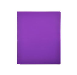 2-Pocket Plastic Folder, Purple Pocket Folder