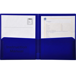 2-Pocket Plastic Folders, Blue Plastic Folders