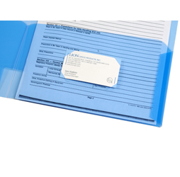 Clear 2-Pocket Plastic Folder, Clear Blue Plastic Folder