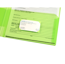 Clear 2-Pocket Plastic Folder, Clear Green Plastic Folder