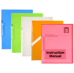 Color Plastic Report Covers, Clear Front Report Covers