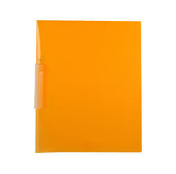 Orange Plastic Report Cover, Clear Front Report Cover