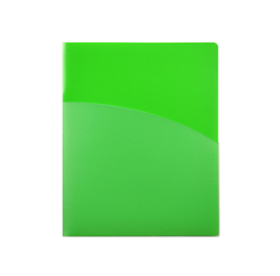 4-Pocket Folder, Green Plastic Folder